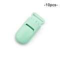 LOFCA 10pcs Baby Pacifier Clips Solid Plastic Pacifier Clips Soother Holder Infant Pacifier Nipples Holder Multi Color Clamp Toy