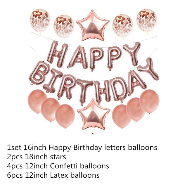 HAPPY BIRTHDAY Foil Balloons