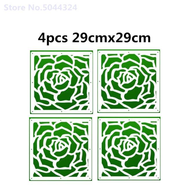 Room Divider Biombo Room Partition Wall Folding Screen Curtain Hanging Screen Partition 4PCS/LOT 29CMX29CM