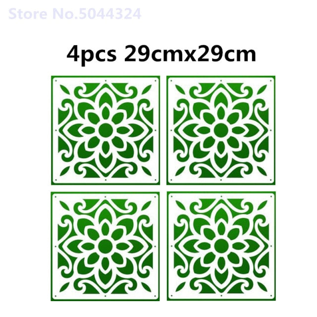 Room Divider Biombo Room Partition Wall Folding Screen Curtain Hanging Screen Partition 4PCS/LOT 29CMX29CM