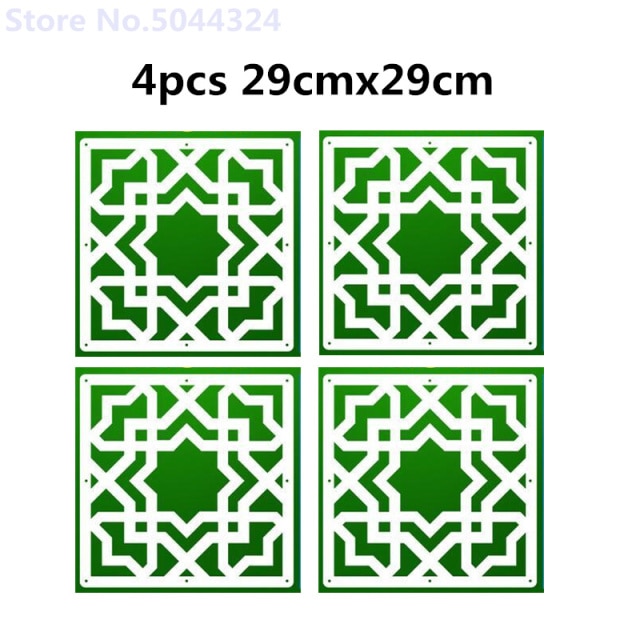 Room Divider Biombo Room Partition Wall Folding Screen Curtain Hanging Screen Partition 4PCS/LOT 29CMX29CM