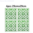 Room Divider Biombo Room Partition Wall Folding Screen Curtain Hanging Screen Partition 4PCS/LOT 29CMX29CM