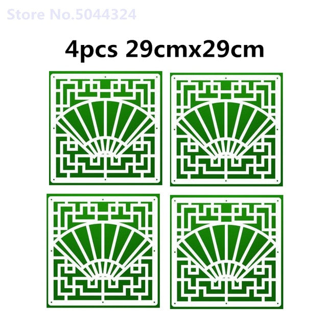 Room Divider Biombo Room Partition Wall Folding Screen Curtain Hanging Screen Partition 4PCS/LOT 29CMX29CM