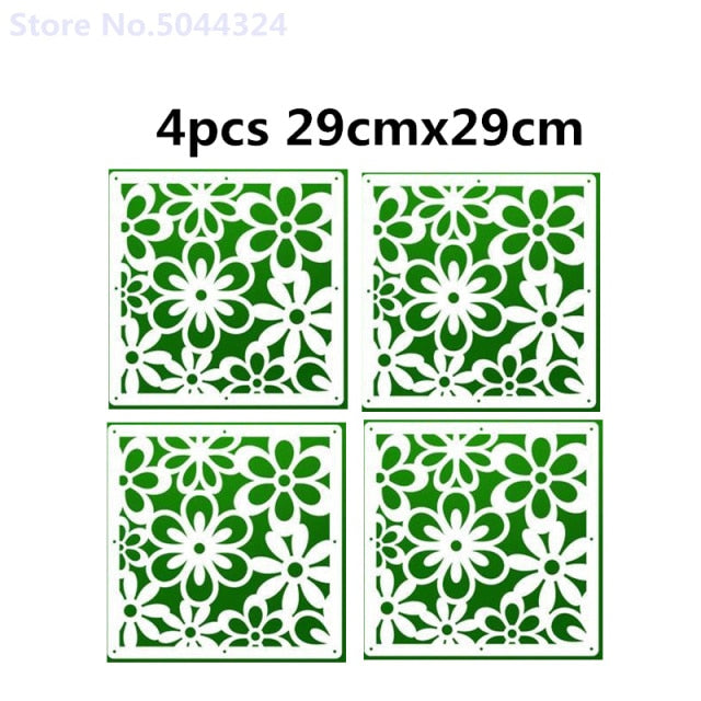 Room Divider Biombo Room Partition Wall Folding Screen Curtain Hanging Screen Partition 4PCS/LOT 29CMX29CM