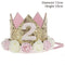 WEIGAO 1pcs 1 2 3 Birthday Caps Flower Crown 1st Birthday Hat Newborn Baby Birthday Headband 1 Year Birthday Party Decorations