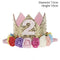 WEIGAO 1pcs 1 2 3 Birthday Caps Flower Crown 1st Birthday Hat Newborn Baby Birthday Headband 1 Year Birthday Party Decorations