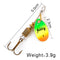 FISH KING Spinner Bait 3.9g 4.6g 7.4g 10.8g 15g Spoon Lures pike Metal With Treble Hooks Arttificial Bass Bait Fishing Lure