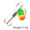 FISH KING Spinner Bait 3.9g 4.6g 7.4g 10.8g 15g Spoon Lures pike Metal With Treble Hooks Arttificial Bass Bait Fishing Lure