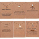 Rinhoo Butterfly Elephant Pearl Of Love Gold-color Pendant Necklaces Clavicle Chains Necklace Fashion Necklace Women Jewelry