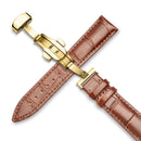 Carouse Watchband 18mm 19mm 20mm 21mm 22mm 24mm Calf Genuine Leather Watch Band Alligator Grain Watch Strap for Tissot Seiko