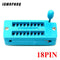 1pcs/lot 14 16 18 20 24 28 32 40 P Pin 2.54 MM Green DIP Universal ZIF IC Socket Test Solder Type IC lock seat zif socket