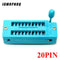 1pcs/lot 14 16 18 20 24 28 32 40 P Pin 2.54 MM Green DIP Universal ZIF IC Socket Test Solder Type IC lock seat zif socket