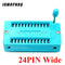 1pcs/lot 14 16 18 20 24 28 32 40 P Pin 2.54 MM Green DIP Universal ZIF IC Socket Test Solder Type IC lock seat zif socket