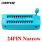 1pcs/lot 14 16 18 20 24 28 32 40 P Pin 2.54 MM Green DIP Universal ZIF IC Socket Test Solder Type IC lock seat zif socket