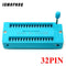 1pcs/lot 14 16 18 20 24 28 32 40 P Pin 2.54 MM Green DIP Universal ZIF IC Socket Test Solder Type IC lock seat zif socket