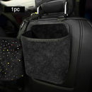 Luxury Diamond Rhinestone Car Storage Bag Organizer Seat Back Holder Multi-Pockets Car Backseat Stowing Tidying for Women
