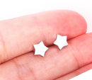 ASONSTEEL Girl Earrings Star/Love Letter/Smile/Snowflake/Owl/Flower/Round Stainless Steel Stud Earring for Women Daily Wear