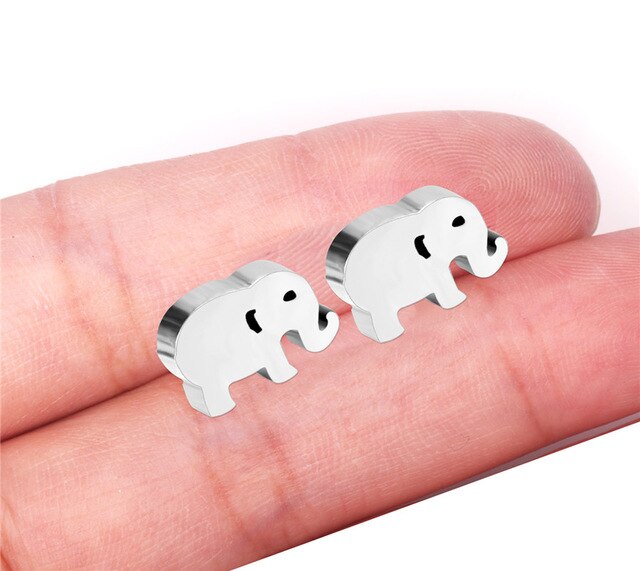 ASONSTEEL Girl Earrings Star/Love Letter/Smile/Snowflake/Owl/Flower/Round Stainless Steel Stud Earring for Women Daily Wear