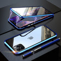 Magnetic Adsorption Case for iPhone 11 Pro Max XS Max XR X Double Sided Tempered Glass Metal Cover for iPhone 12 7 8 Plus Case