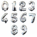 16/32inch Number Aluminum Foil Balloons Rose Gold Silver Digit Figure Balloon Child Adult Birthday Wedding Decor Party Supplies