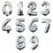 16/32inch Number Aluminum Foil Balloons Rose Gold Silver Digit Figure Balloon Child Adult Birthday Wedding Decor Party Supplies