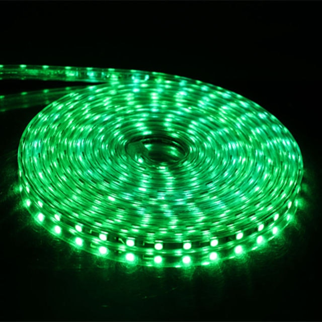 SMD 5050 AC 220V LED Strip Outdoor Waterproof 220V 5050 220 V LED Strip 220V SMD 5050 LED Strip Light 1M 2M 5M 10M 20M 25M 220V