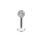 1Pcx3 Style crystal Ball Lip earring Stud 1.2x6/8x3mm Stainless Steel Labret piercing Cartilage Tragus Pircing Body Jewelry