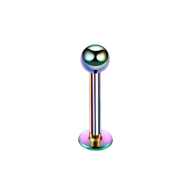 1Pcx3 Style crystal Ball Lip earring Stud 1.2x6/8x3mm Stainless Steel Labret piercing Cartilage Tragus Pircing Body Jewelry