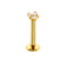 1Pcx3 Style crystal Ball Lip earring Stud 1.2x6/8x3mm Stainless Steel Labret piercing Cartilage Tragus Pircing Body Jewelry