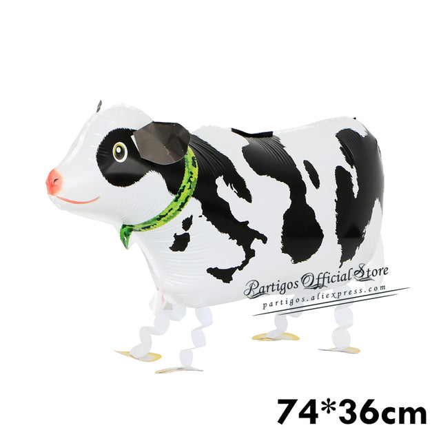 Mixes Walking Animal HELIUM Balloons Cute Cat Dog Panda Dinosaur Tiger pet air Ballons birthday party decorations kids and adult
