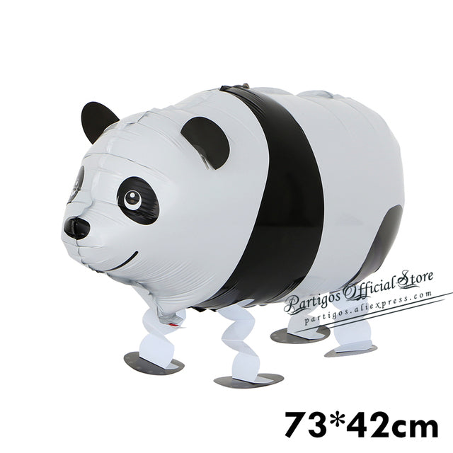 Mixes Walking Animal HELIUM Balloons Cute Cat Dog Panda Dinosaur Tiger pet air Ballons birthday party decorations kids and adult