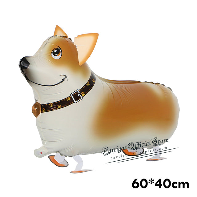 Mixes Walking Animal HELIUM Balloons Cute Cat Dog Panda Dinosaur Tiger pet air Ballons birthday party decorations kids and adult