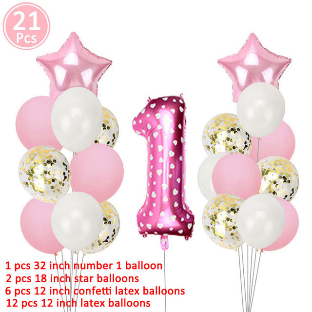 First Happy Birthday  Foil Balloons