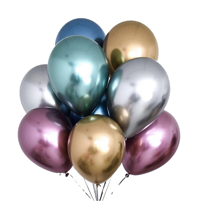 Metallic Gold Latex Chrome Balloons