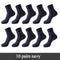 10 Pairs / Lot Bamboo Fiber Socks Men Casual Business Anti-Bacterial Breatheable Men's Crew Socks High Quality Guarantee Sock