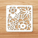 12 -piece 29x29 Cm Hanging Screens Living Room Parts Of Panels Partition Wall Art Diy Decoration White Wood Plastic yarn