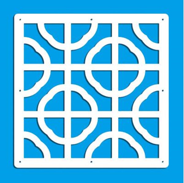 12 -piece 29x29 Cm Hanging Screens Living Room Parts Of Panels Partition Wall Art Diy Decoration White Wood Plastic yarn