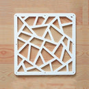 12 -piece 29x29 Cm Hanging Screens Living Room Parts Of Panels Partition Wall Art Diy Decoration White Wood Plastic yarn