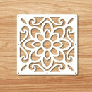 12 -piece 29x29 Cm Hanging Screens Living Room Parts Of Panels Partition Wall Art Diy Decoration White Wood Plastic yarn