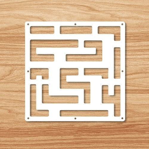 12 -piece 29x29 Cm Hanging Screens Living Room Parts Of Panels Partition Wall Art Diy Decoration White Wood Plastic yarn