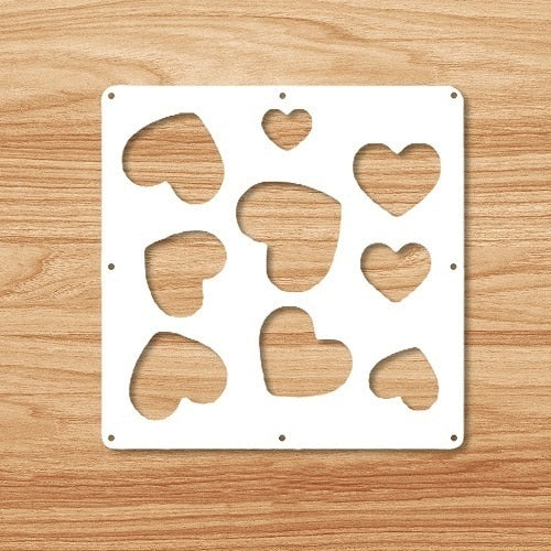 12 -piece 29x29 Cm Hanging Screens Living Room Parts Of Panels Partition Wall Art Diy Decoration White Wood Plastic yarn