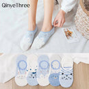 5Pairs/Lot Cartoon Unicorn Cat Fox Socks Cute Animal Women Socks Summer Funny Short Ankle Socks Ladies Cotton Sock Dropship