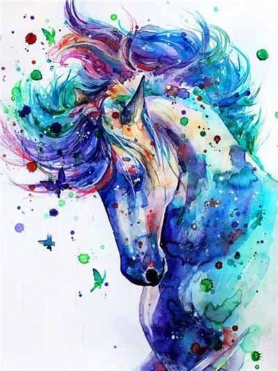 MTEN Diamond Embroidery Anmial Cross Stitch DIY Diamond Painting Horse Diamond Mosaic Rhinestones Home Decor