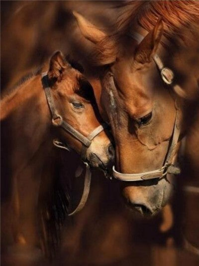 MTEN Diamond Embroidery Anmial Cross Stitch DIY Diamond Painting Horse Diamond Mosaic Rhinestones Home Decor