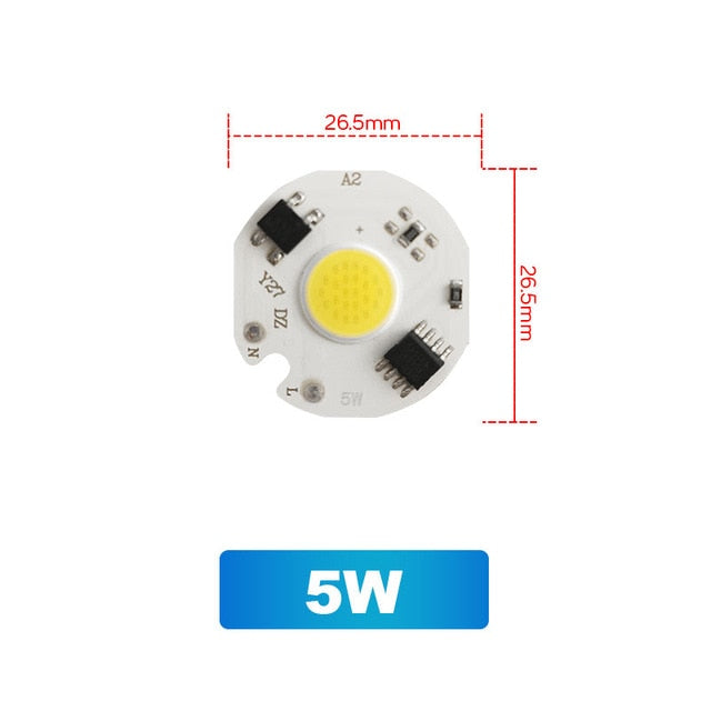 COB LED Chip 3W 5W 7W 20W 30W 50W Cool Warm No Need Driver AC 220V Flood Light Bulb Chip Diy Spotlight Floodlight