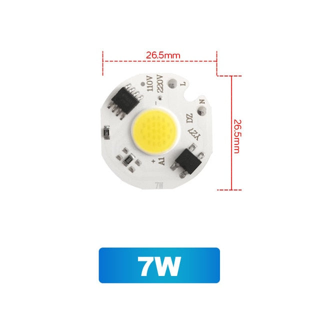 COB LED Chip 3W 5W 7W 20W 30W 50W Cool Warm No Need Driver AC 220V Flood Light Bulb Chip Diy Spotlight Floodlight