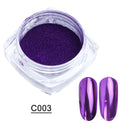 Black /Purple Mirror Powder Nail Glitter