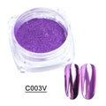 Black /Purple Mirror Powder Nail Glitter