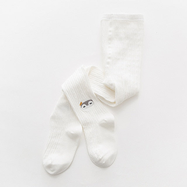 YWHUANSEN Spring Autumn Knitted Children Pantyhose Cotton Double Needle Tights for Girls Cute Animal Baby Girl Winter Clothes