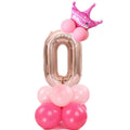 Merry Christmas 1 2 3 4 5 6 7 8 9 Rose Gold Number Foil Balloons Digital Helium Ballon Wedding Decoration Birthday Party Balloon